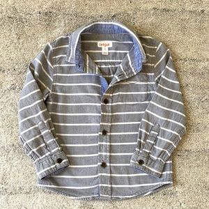 Cat & Jack 4T striped button-down shirt